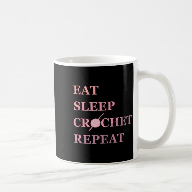 Caneca De Café Funny Crochet Quote  (Direita)