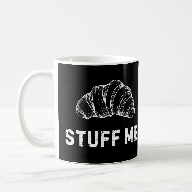 Caneca De Café Funny Croissant Coffee Mug (Esquerda)