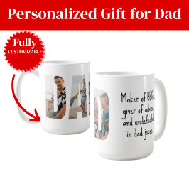 Caneca De Café Funny Dad Mug – BBQ Master & Dad Joke Champion