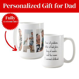 Caneca De Café Funny Dad Mug – Fixer of Problems & King of Snacks