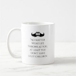 Caneca De Café Funny Dad Quote Mustache Art