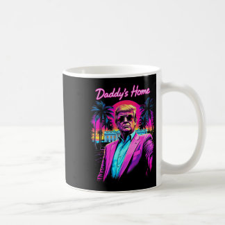 Caneca De Café Funny Daddys Home White House Trump Pink 2024