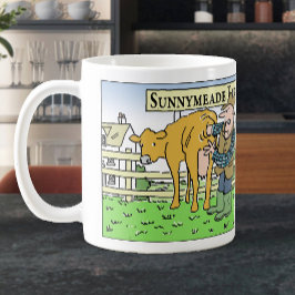 Caneca De Café Funny Dairy Farmer no Dia Aberto da Fazenda