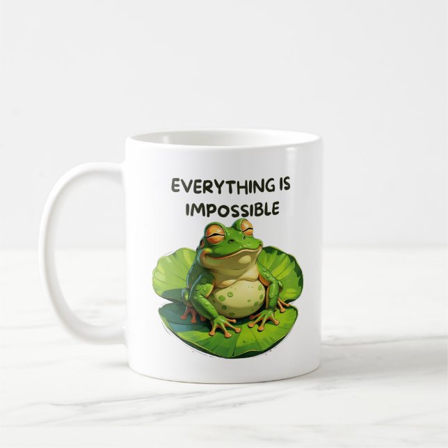 Caneca De Café Funny Design for Humor Lovers and Overthinkers (Esquerda)