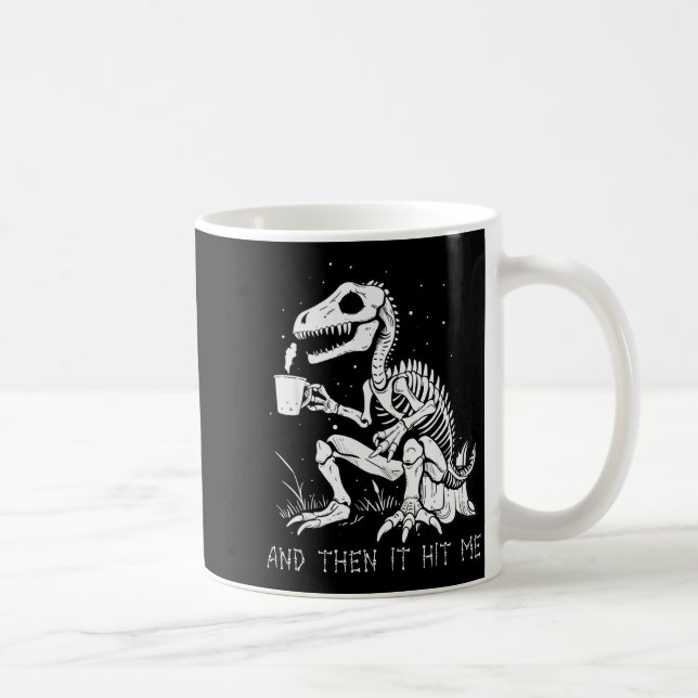 Caneca De Café Funny Dinosaur Skeleton Costume Goth Men Women Hal (Direita)