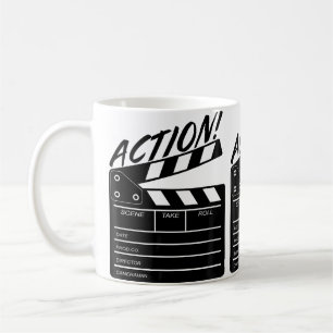 Caneca De Café Funny Director Clapboard Presente de Camiseta pa