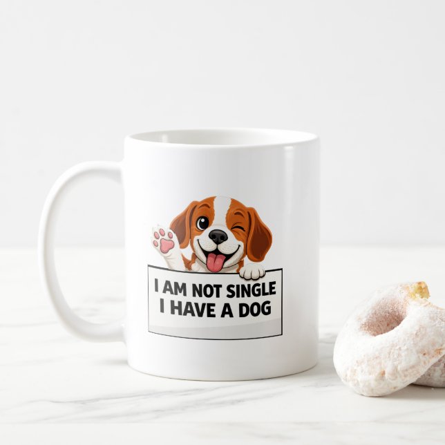 Caneca De Café Funny Dog Lover Statement (Com Donut)