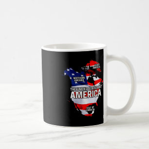 Caneca De Café Funny Donald Trump American Flag Canadá