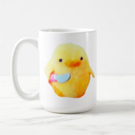 Caneca De Café Funny Duck Meme with Knife for Meme Lovers Mug