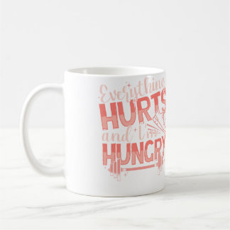 Caneca De Café Funny Everything Hurts I'M Hungry Running Fitness