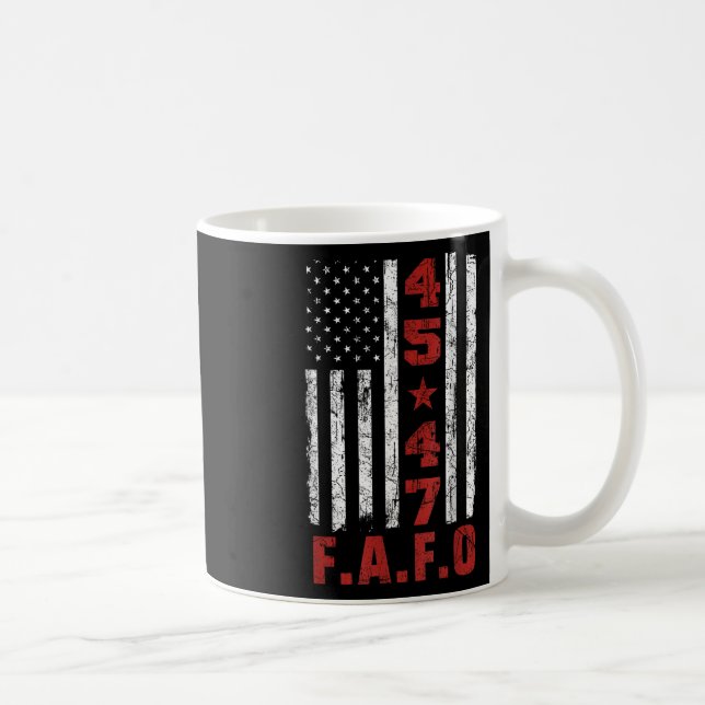 Caneca De Café Funny Fafo Trump Shirt Presidente 47 Trump Fafo (Direita)