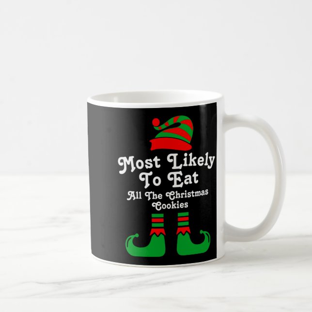 Caneca De Café Funny Family Christmas Most Likely To Elf  (Direita)