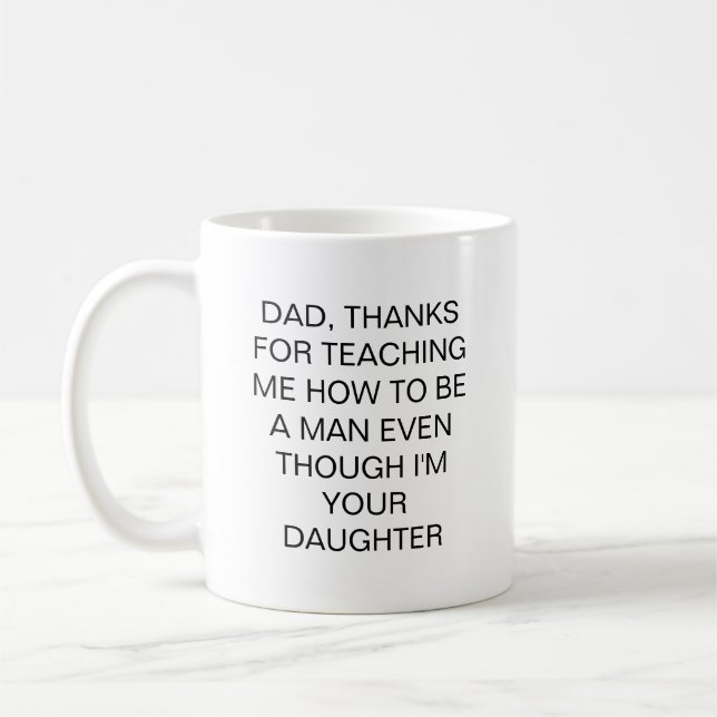 Caneca De Café Funny Father Gift Quote Mug Daughter (Esquerda)
