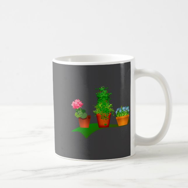 Caneca De Café Funny Floral Plant Manager Front And Back Design  (Direita)