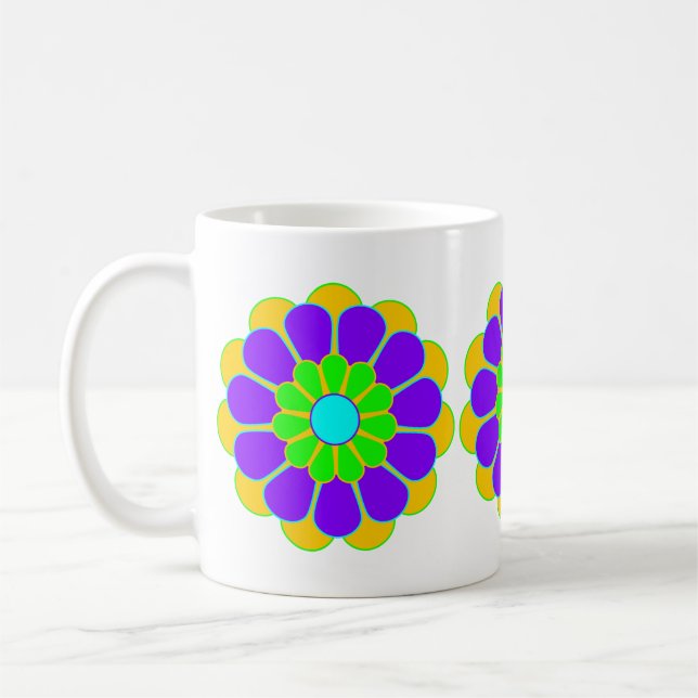 Caneca De Café Funny Flower Power Bloom II (Esquerda)
