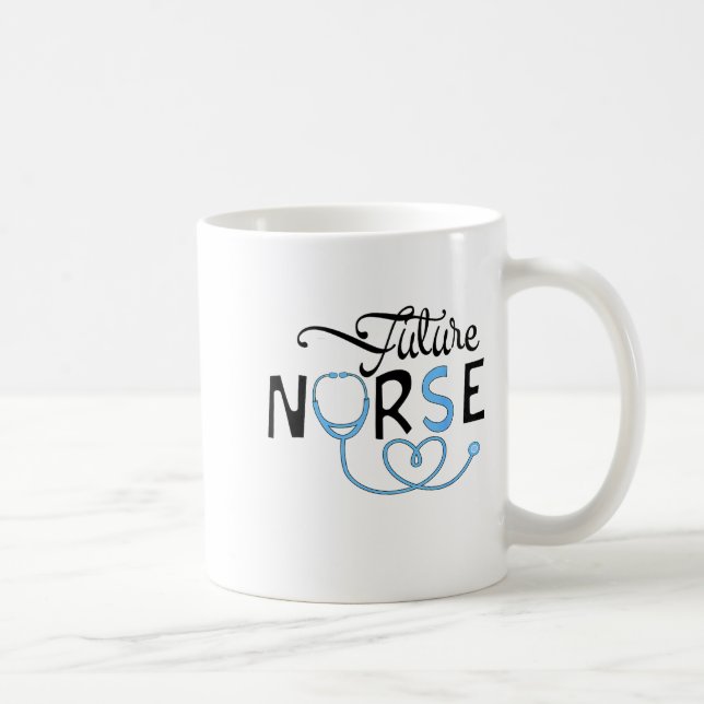 Caneca De Café Funny Future Nurse Nursing School Student Nurse In (Direita)