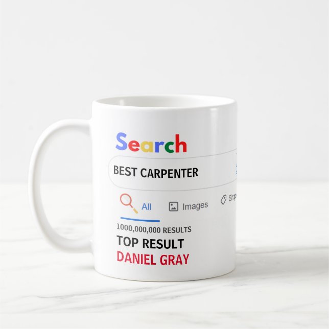 Caneca De Café Funny Gifs CARPENTER HANDYMAN DECORATOR PINTER (Esquerda)