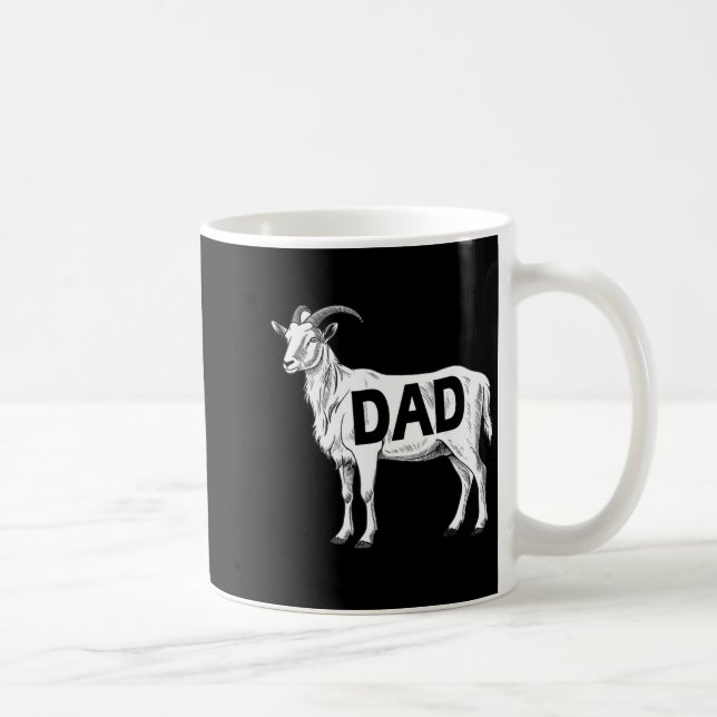 Caneca De Café Funny Goat Gift Dad Sarcastic Graphic  (Direita)