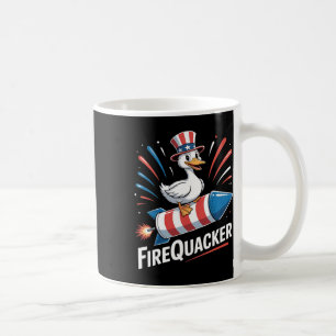 Caneca De Café Funny Goose 4º De Julho Independência Do Firequack