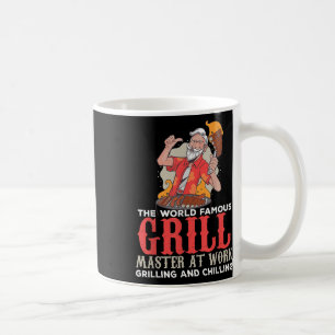 Caneca De Café Funny Grill Master Churrasco Amadurece Foodies Che