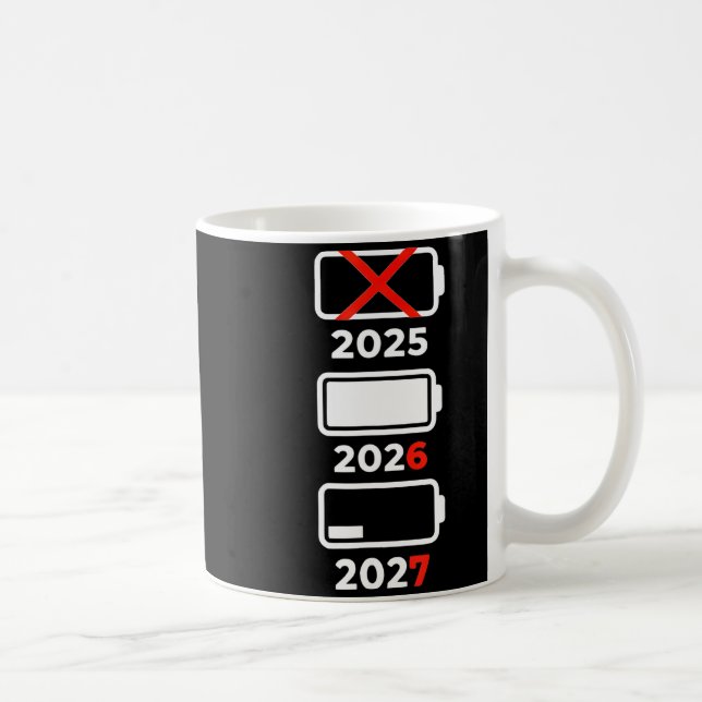 Caneca De Café Funny Happy New Year 2026 2027 67 Meme Six Seven  (Direita)