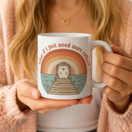 Caneca De Café Funny Hedgehog Coffee Morning Slogan Mug