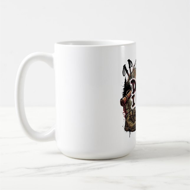 Caneca De Café Funny hiking quote – “Danger? I know it” (Esquerda)
