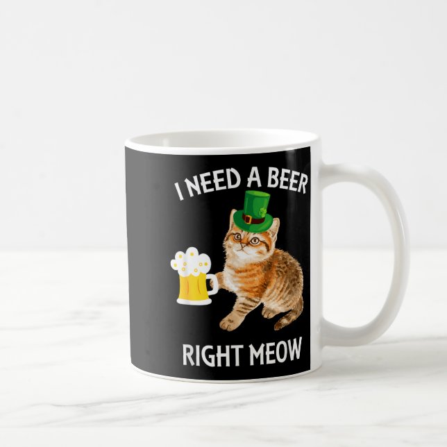 Caneca De Café Funny Irish Beer Cat St Patricks Day Drinking With (Direita)