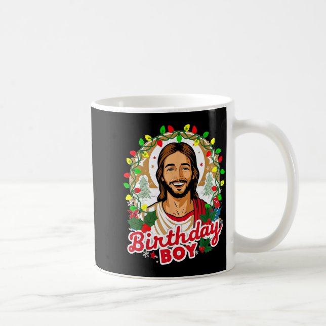 Caneca De Café Funny Jesus Birthday Boy Christmas Xmas Holiday Ug (Direita)