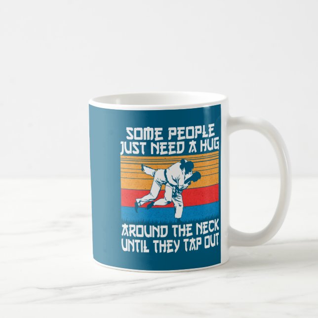 Caneca De Café Funny Judo Jiu Jitsu Martial Arts Humor  (Direita)
