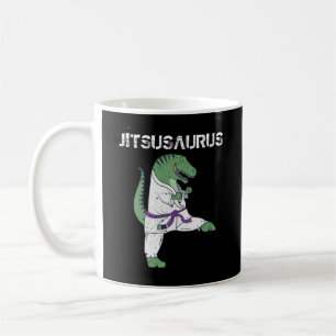 Caneca De Café Funny Jujitsu, T-Rex Jiu Jitsu Black Belt presente
