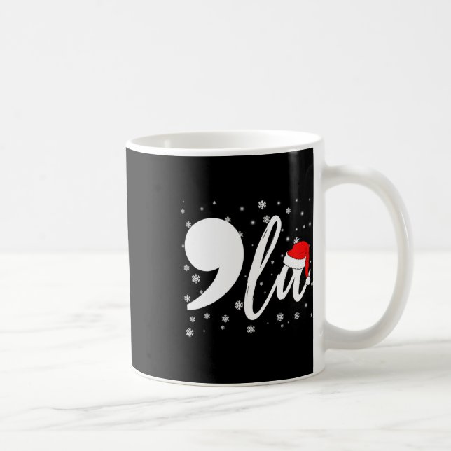 Caneca De Café Funny Kamala Harris 2024 Comma La Christmas Para M (Direita)