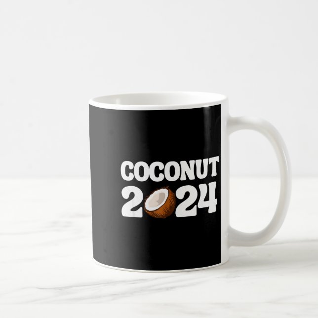 Caneca De Café Funny Kamala Harris 2024 Statement Democrat Coconu (Direita)