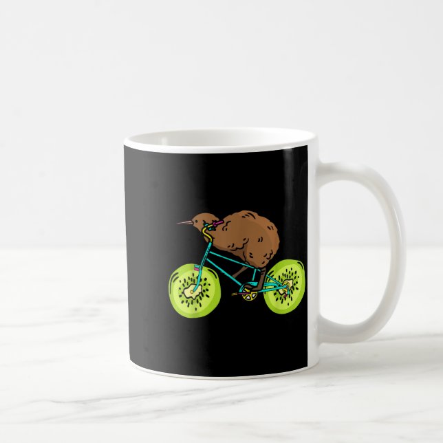 Caneca De Café Funny Kiwi Biker Cycling Gift New Zealand  (Direita)