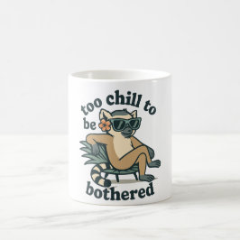 Caneca De Café Funny Lemur Too Chill To Be Bothered Madagascar Ar