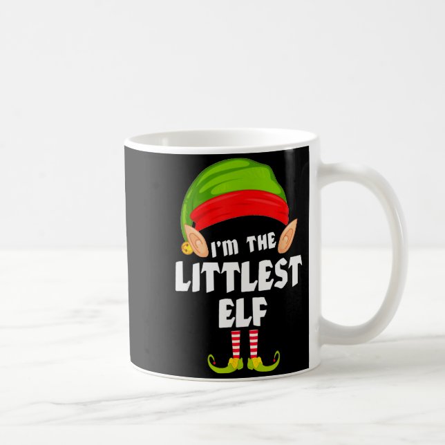 Caneca De Café Funny Littlest Elf Matching Family Group Pj Christ (Direita)