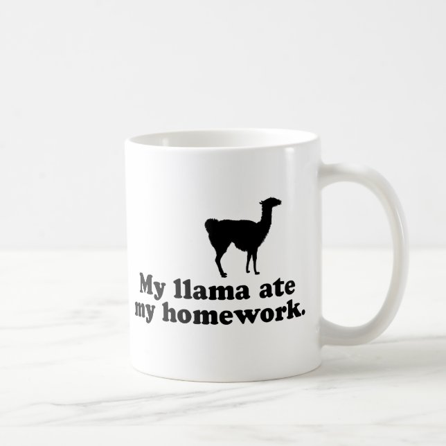 Caneca De Café Funny Llama (Direita)