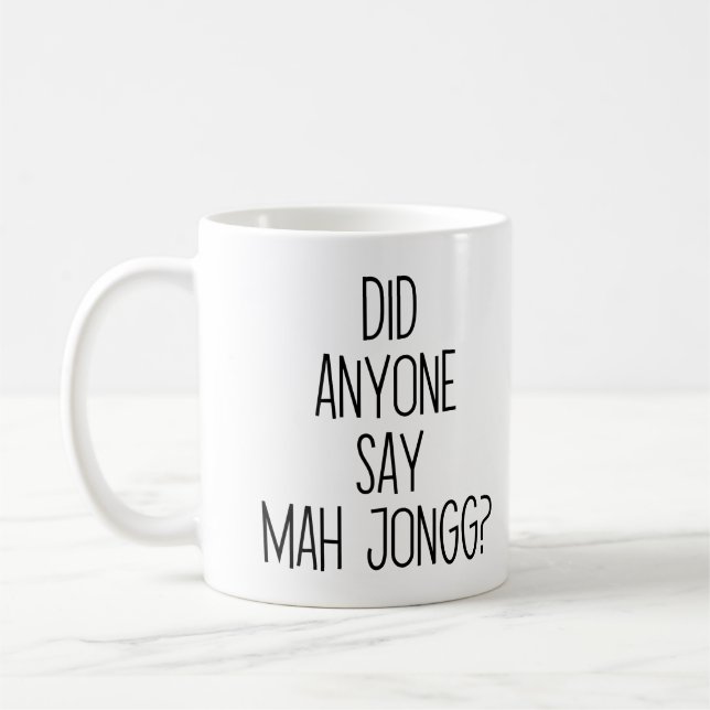 Caneca De Café Funny Mah Jongg (Esquerda)