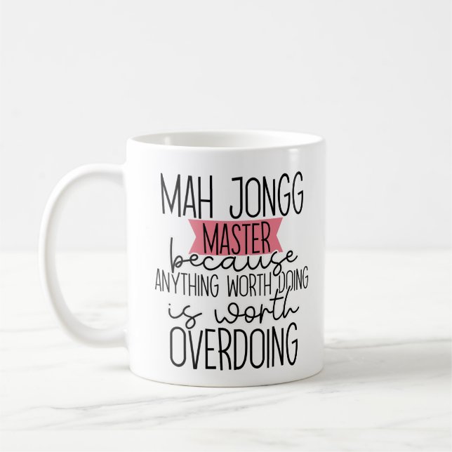 Caneca De Café Funny Mah Jongg (Esquerda)