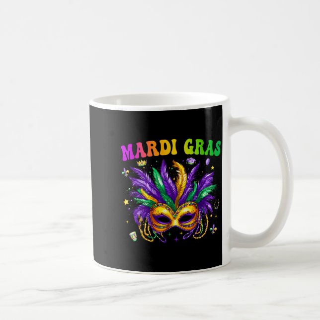 Caneca De Café Funny Mardi Gras Parade Outfit Jester Hat Men Wome (Direita)
