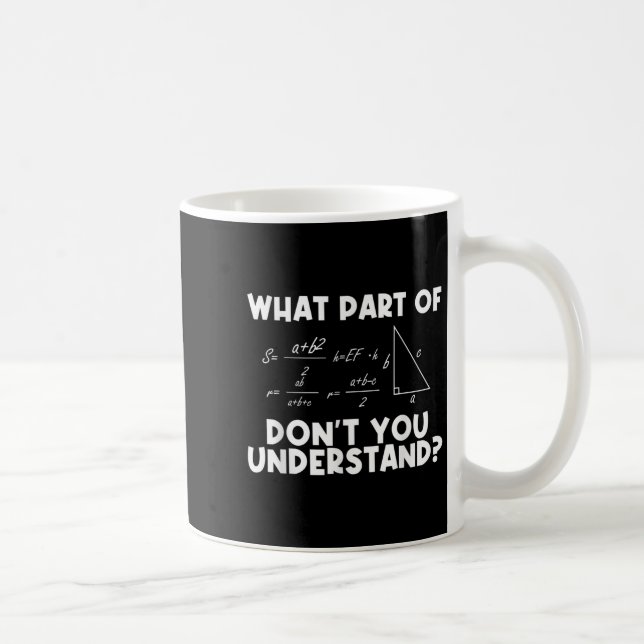 Caneca De Café Funny Math Quote Mathematics Dear Math Teacher Sol (Direita)