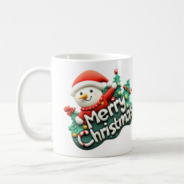 Caneca De Café funny merry christmas  (Esquerda)