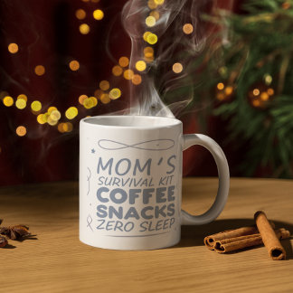 Caneca De Café Funny Mom Survival Mug 2026, New Year Gift