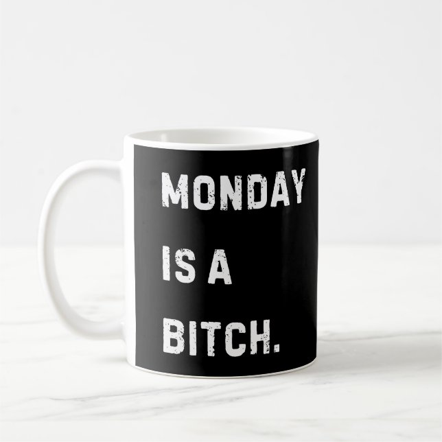Caneca De Café Funny Monday Coffee Mug (Esquerda)