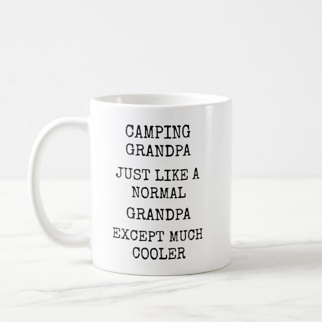 Caneca De Café Funny Much Cooler Camping Grandpa (Esquerda)