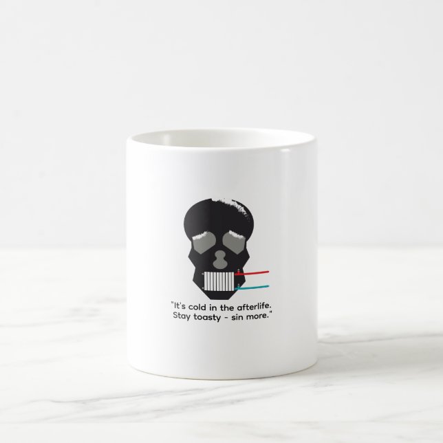 Caneca De Café Funny mug about afterlife, humorous mugs (Centro)