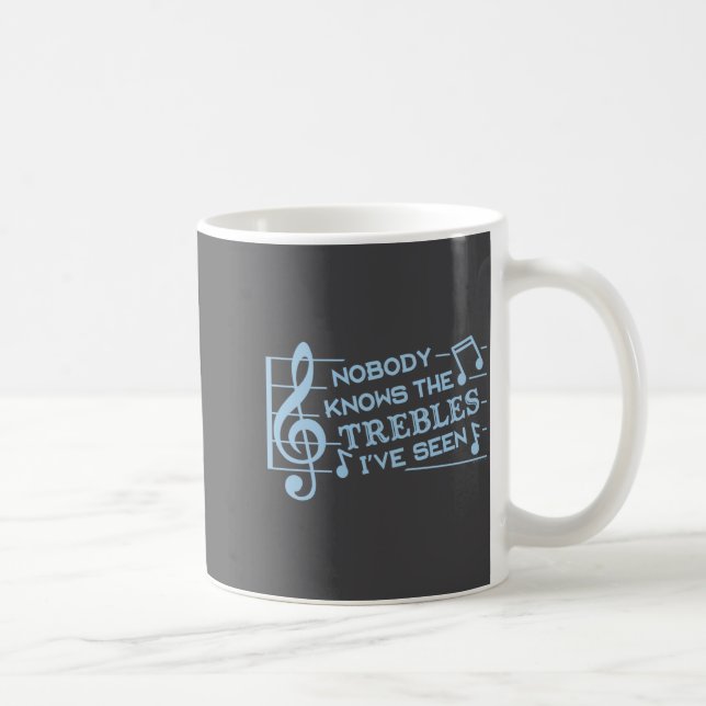 Caneca De Café Funny Musicians Treble Joke Pun Music Teachers 2  (Direita)