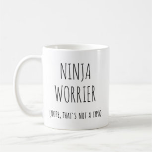 Caneca De Café Funny Ninja Worrier