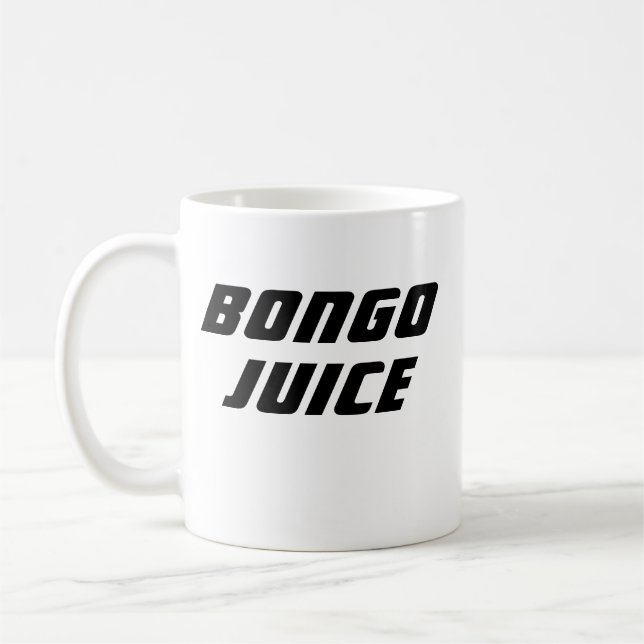 Caneca De Café Funny Novelty Office Gift BONGO SUICE (Esquerda)
