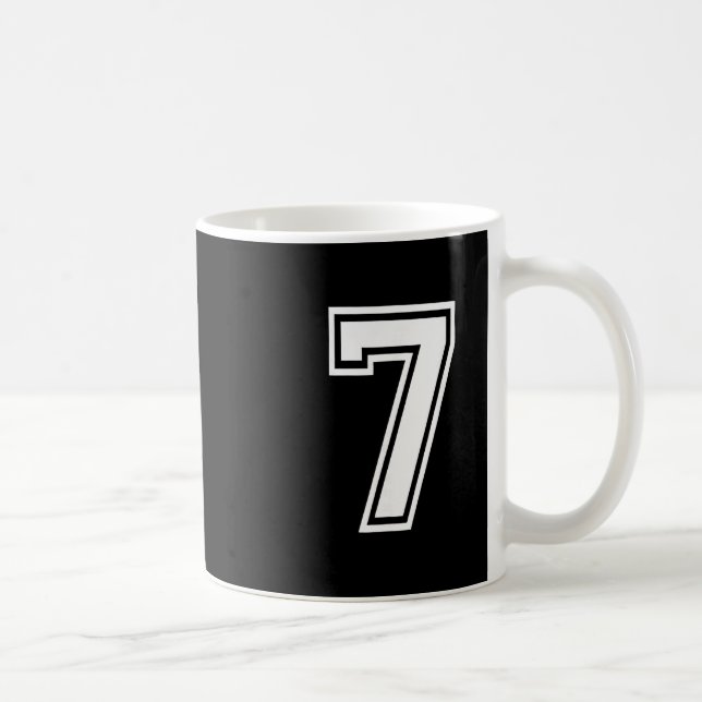 Caneca De Café Funny Number 7 67 Meme Costume Matching Group Hall (Direita)